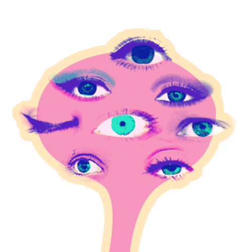 eye wink Sticker