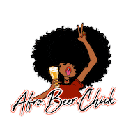 Black Woman Beer Sticker by Afro.Beer.Chick