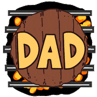 Fathers Day Love Sticker by Holler Studios