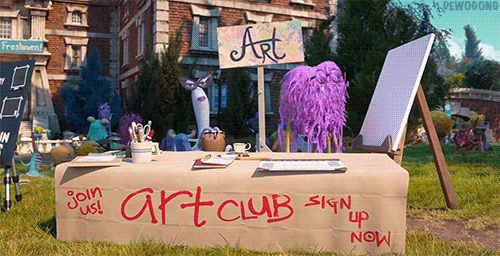 monsters inc art GIF