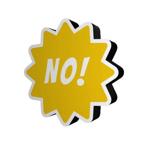 No Way Instagram Sticker by Zachary