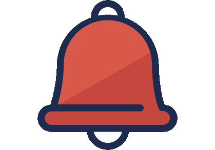 Bell Notification Sticker by Klob