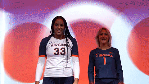 Celebration Volleyball GIF by Virginia Athletics