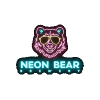 NeonBearBrewery bear neon brewery pomona Sticker