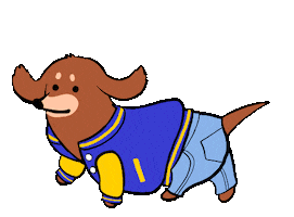 Teen Wolf Dog Sticker by Stefanie Shank