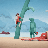 BigLizard animation space animated adventure GIF