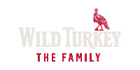 wildturkeyitalia whiskey kentucky bourbon the family Sticker