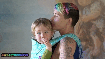 Nose Babywearing GIF by Wrap you in love
