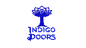 Blue Sticker by Indigo Doors