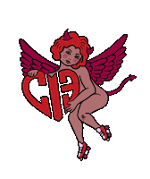 ladytrample angel demon roller skate quad skate Sticker