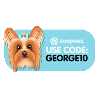 George Yorkie Sticker by zoopeez