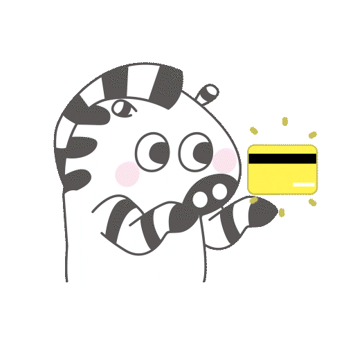 hance_drawer_Gaban giphyupload money zebra credit card Sticker