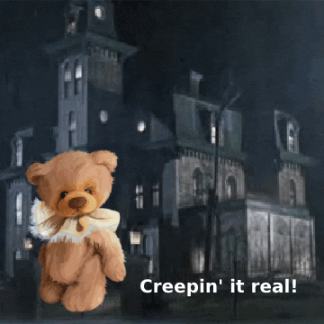 Teddy Bear Halloween GIF