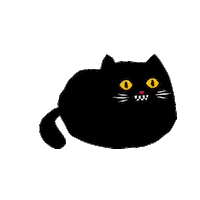 Spin Out Cat Sticker by FRUGIT