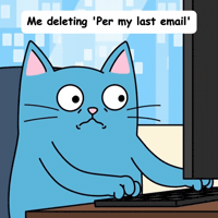 Blue Cat Nopecat GIF