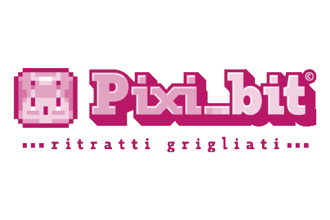Pixel 90S Sticker by Pixibit ■ Ritratti grigliati