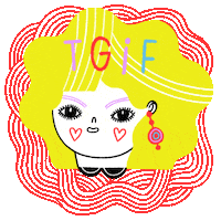 Happy Friday Sticker by Anke Weckmann