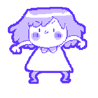 Zeomytales happy dance pixel purple Sticker