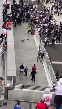 Fans Breach Perimeter Security Barriers at Wembley Stadium Ahead of Euro Final