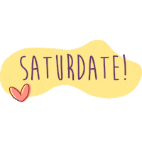 daraart love saturday today date Sticker