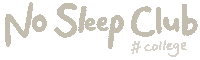 Sleepy College Life Sticker