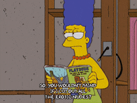 marge simpson magazine GIF