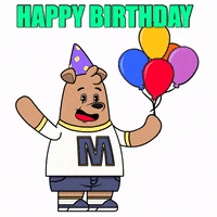 Happy Birthday Party GIF by Meme World of Max Bear