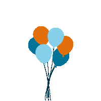 Party Balloons Sticker by Varietta