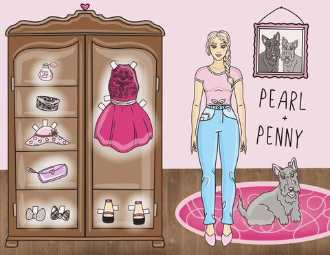 pearlandpennypaperdoll giphyupload fashion kids shopping GIF
