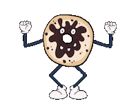 Happy Sweet Roll Sticker by Some Doodles