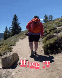 MaralanaGoDoBe mountain hike trail just keep hiking GIF