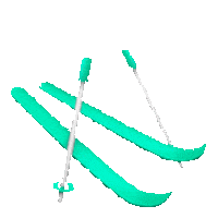 emoji ski Sticker