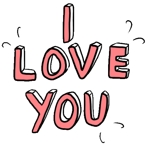 I Love You Text Sticker