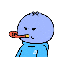 Bored Happy Birthday Sticker by Kudaberi