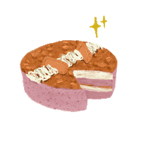 dulcetpatisserie birthday cake chocolate banana Sticker