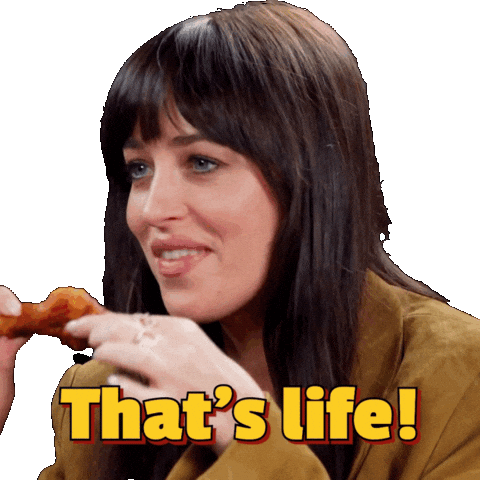 Dakota Johnson Hot Ones Sticker by First We Feast