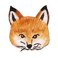 maisonkitsune fox wink yoga namaste Sticker