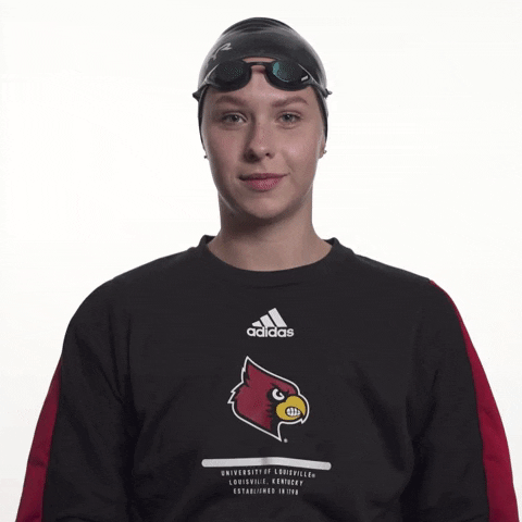 University Of Louisville Swimming GIF by Louisville Cardinals