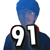 Ninety One Number Sticker