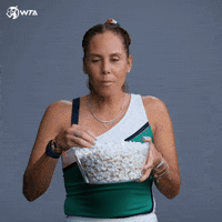 Tennis Popcorn GIF by WTA
