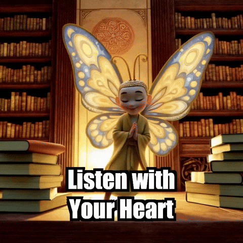 Listening Wisdom GIF by BuddhaFlyJourney