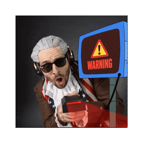 Warning Red Alert Sticker