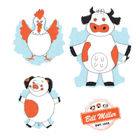 Christmas Cartoon Sticker by Bill Miller Bar-B-Q