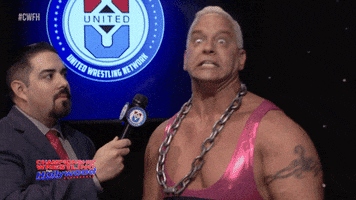 Flexing Freak Out GIF by United Wrestling Network