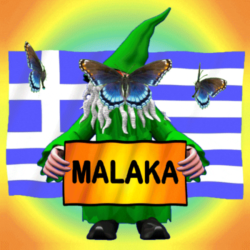 Greek Flag Idiot GIF