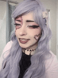 Creepy Cute Hello GIF