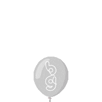 Silver Party Balloon Sticker by Bubblegum Balloons