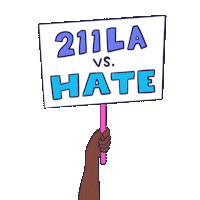 Speak Out Los Angeles Sticker by LA vs. Hate