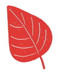 Autumn Leaf Sticker by Daniela Nachtigall