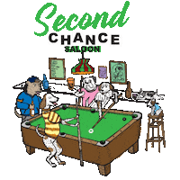 Second Chance Saloon Sticker